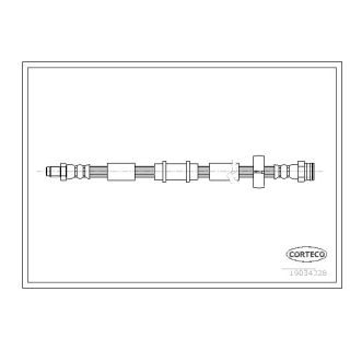 Stabdžių žarnelė CORTECO 19034328