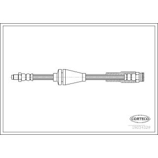 Stabdžių žarnelė CORTECO 19034329