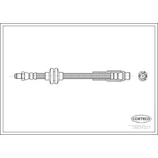 Stabdžių žarnelė CORTECO 19034337