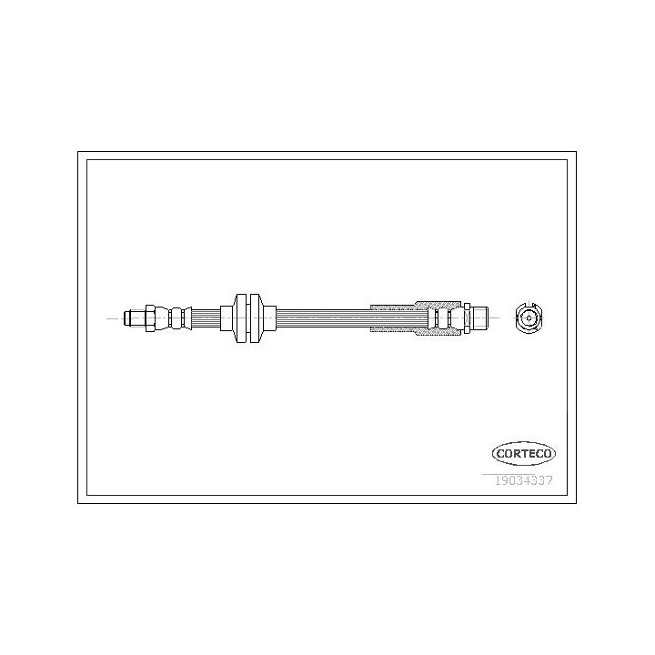 Stabdžių žarnelė CORTECO 19034337