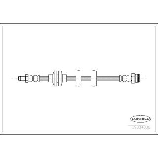 Stabdžių žarnelė CORTECO 19034338