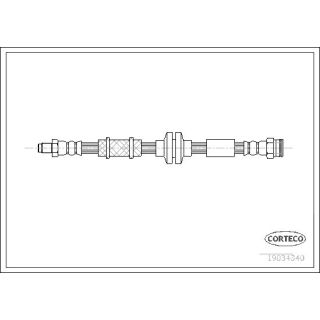 Stabdžių žarnelė CORTECO 19034340