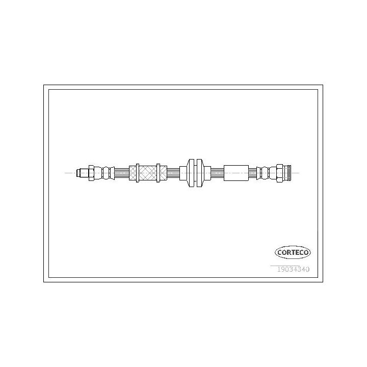 Stabdžių žarnelė CORTECO 19034340