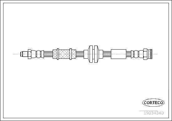 Stabdžių žarnelė CORTECO 19034340