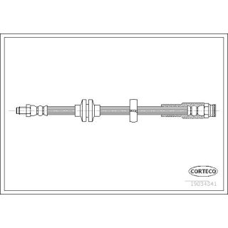 Stabdžių žarnelė CORTECO 19034341