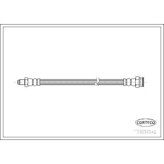 Stabdžių žarnelė CORTECO 19034342