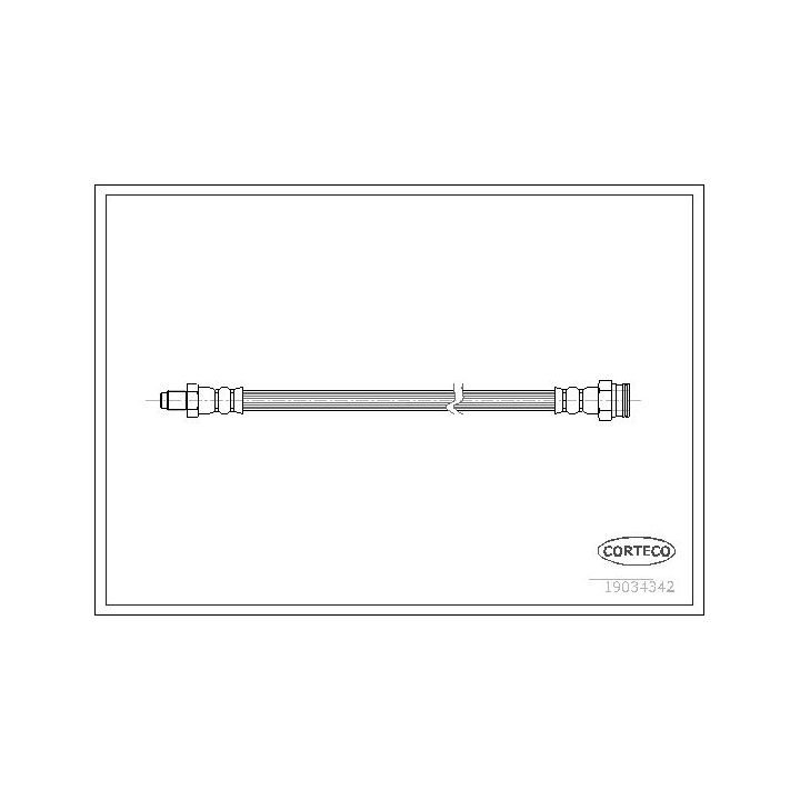 Stabdžių žarnelė CORTECO 19034342