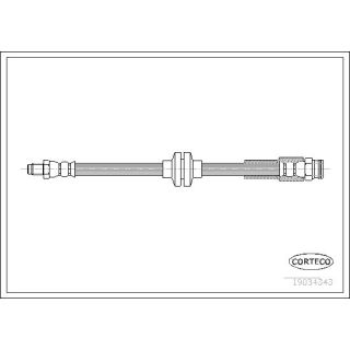 Stabdžių žarnelė CORTECO 19034343