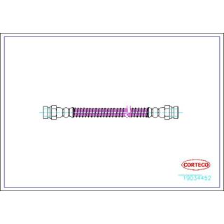 Stabdžių žarnelė CORTECO 19034452