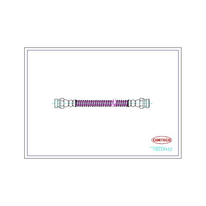 Stabdžių žarnelė CORTECO 19034452