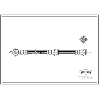 Stabdžių žarnelė CORTECO 19034656