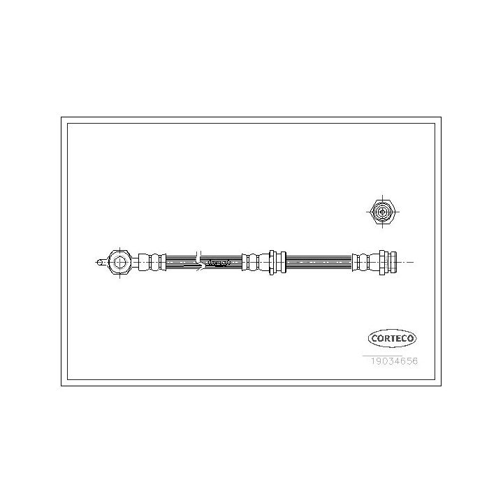 Stabdžių žarnelė CORTECO 19034656