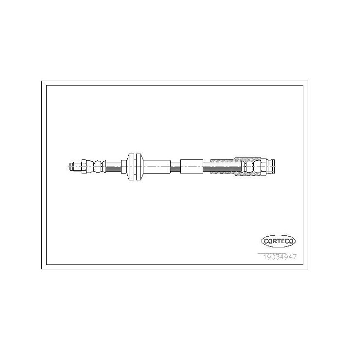 Stabdžių žarnelė CORTECO 19034947