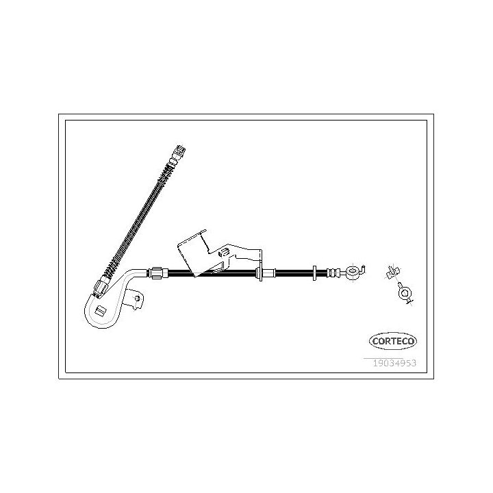 Stabdžių žarnelė CORTECO 19034953