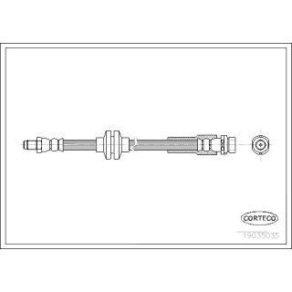 Stabdžių žarnelė CORTECO 19035035