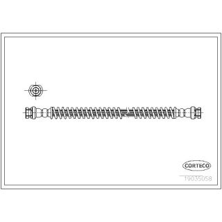 Stabdžių žarnelė CORTECO 19035058