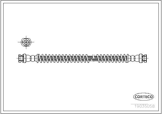 Stabdžių žarnelė CORTECO 19035058
