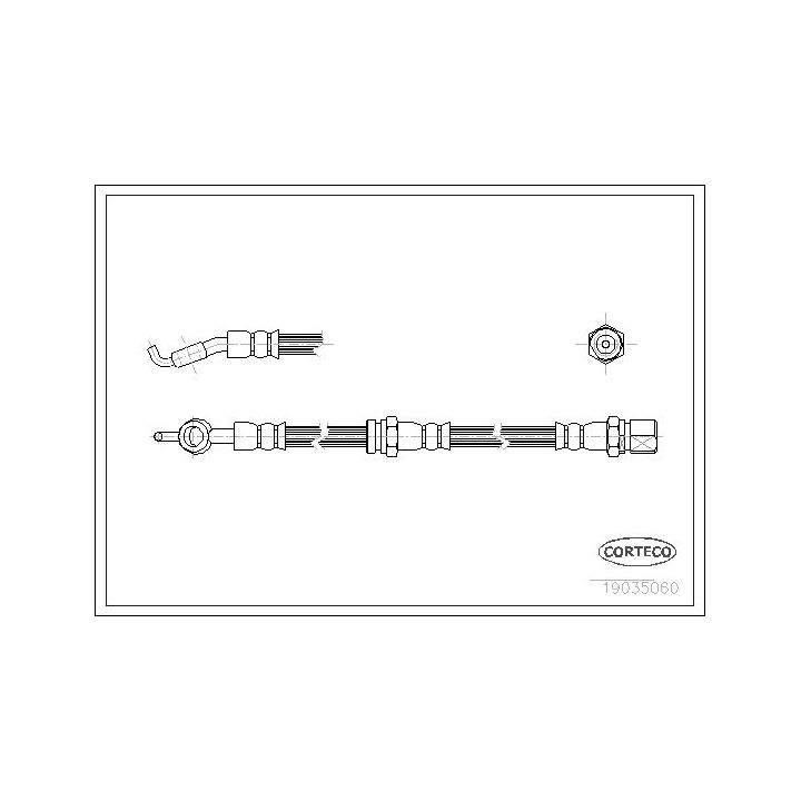 Stabdžių žarnelė CORTECO 19035060