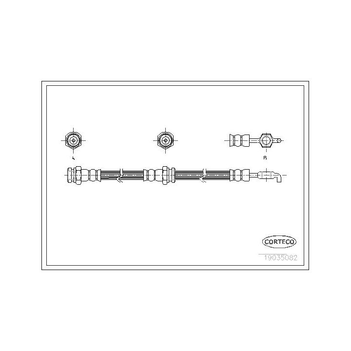 Stabdžių žarnelė CORTECO 19035082