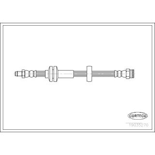Stabdžių žarnelė CORTECO 19035270