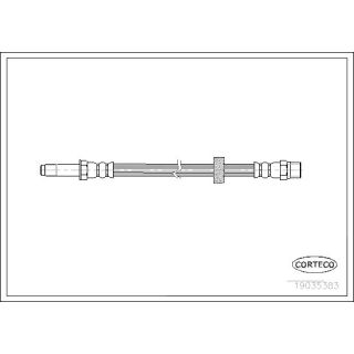 Stabdžių žarnelė CORTECO 19035383