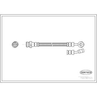Stabdžių žarnelė CORTECO 19036153