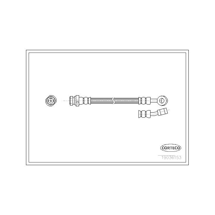 Stabdžių žarnelė CORTECO 19036153
