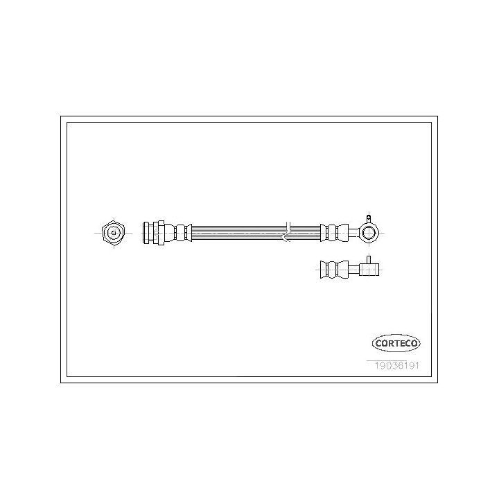Stabdžių žarnelė CORTECO 19036191