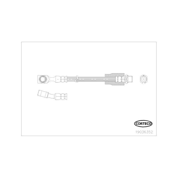 Stabdžių žarnelė CORTECO 19036352