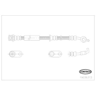 Stabdžių žarnelė CORTECO 19036373