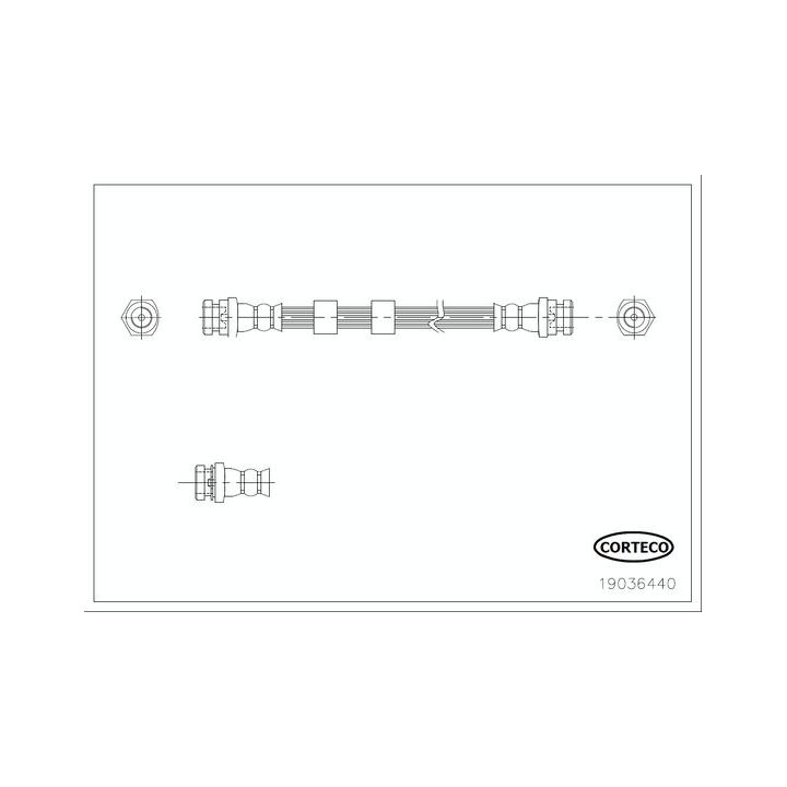Stabdžių žarnelė CORTECO 19036440