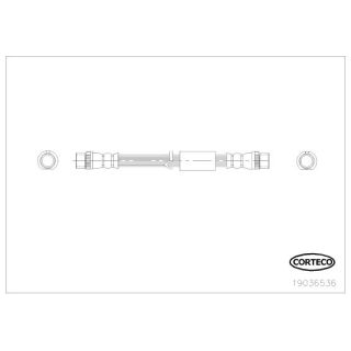 Stabdžių žarnelė CORTECO 19036536