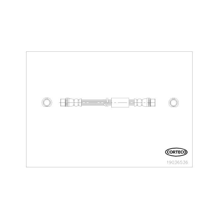 Stabdžių žarnelė CORTECO 19036536