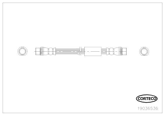 Stabdžių žarnelė CORTECO 19036536