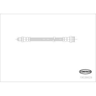 Stabdžių žarnelė CORTECO 19036629
