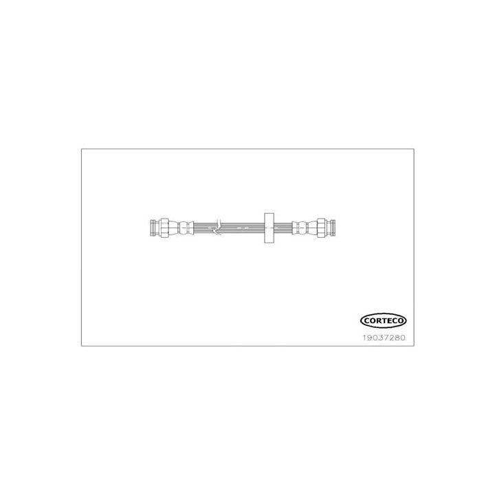 Stabdžių žarnelė CORTECO 19037280