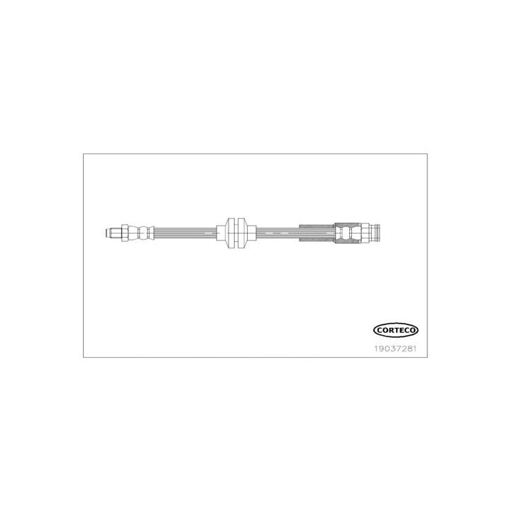 Stabdžių žarnelė CORTECO 19037281