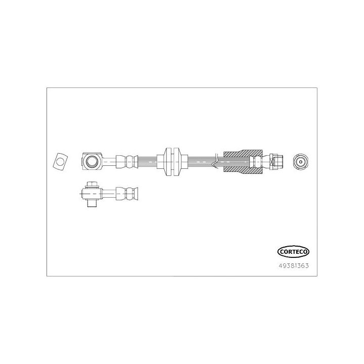 Stabdžių žarnelė CORTECO 49381363