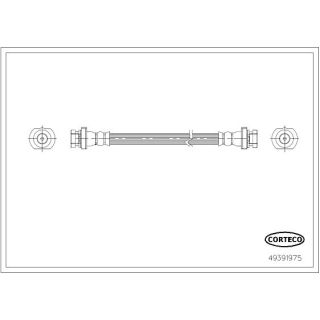 Stabdžių žarnelė CORTECO 49391975