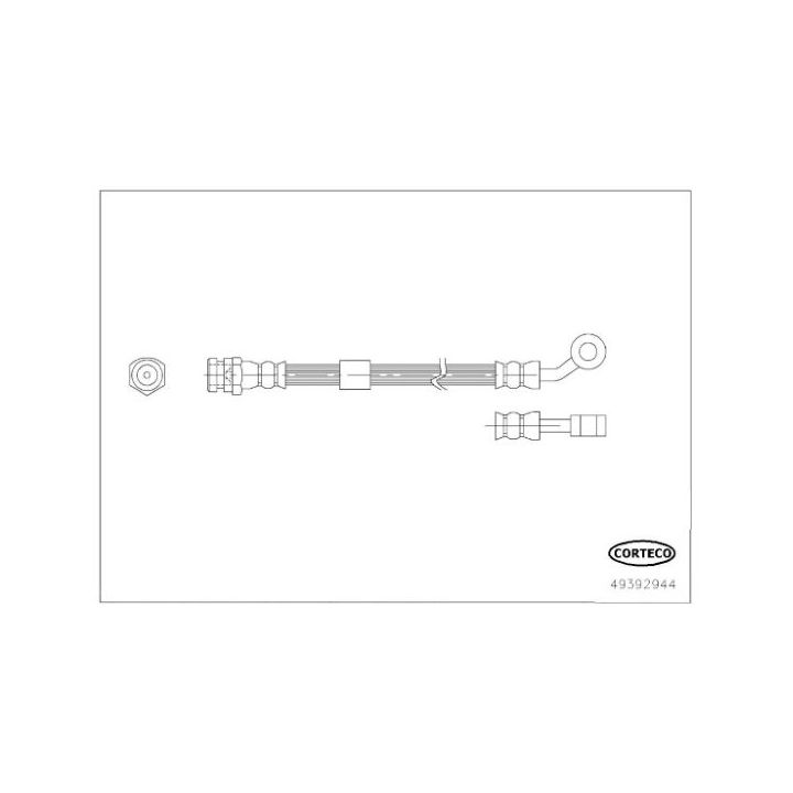 Stabdžių žarnelė CORTECO 49392944