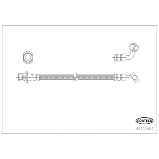 Stabdžių žarnelė CORTECO 49392992
