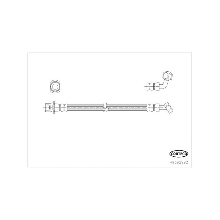 Stabdžių žarnelė CORTECO 49392992
