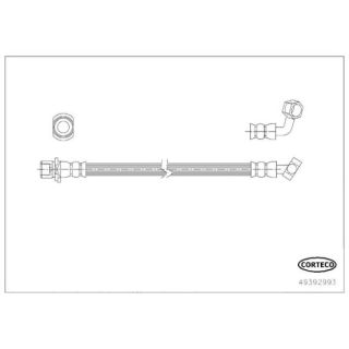Stabdžių žarnelė CORTECO 49392993