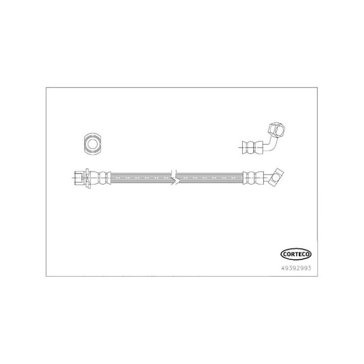 Stabdžių žarnelė CORTECO 49392993