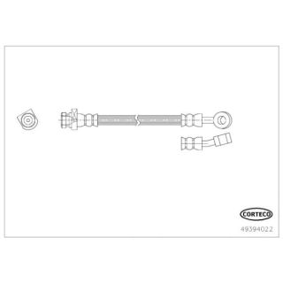 Stabdžių žarnelė CORTECO 49394022