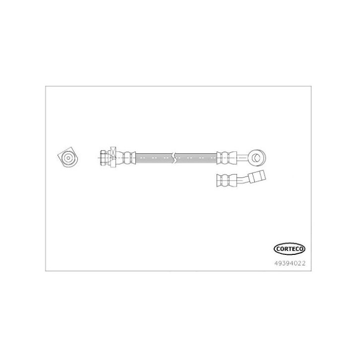 Stabdžių žarnelė CORTECO 49394022
