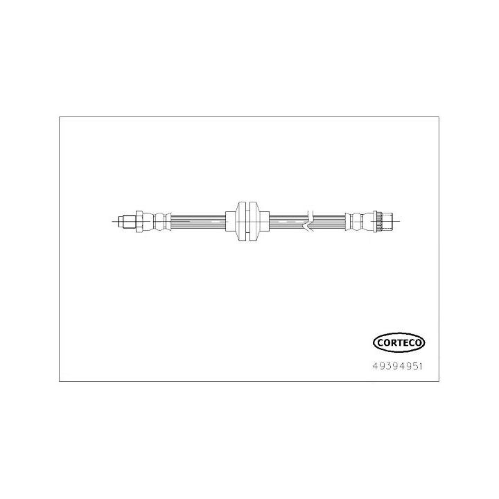 Stabdžių žarnelė CORTECO 49394951