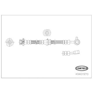 Stabdžių žarnelė CORTECO 49401970