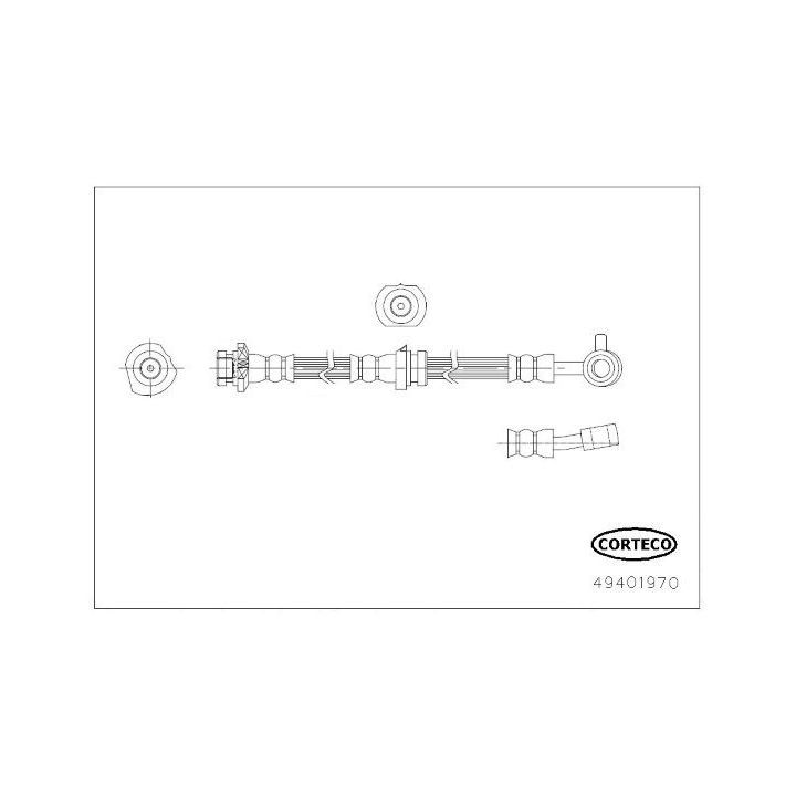 Stabdžių žarnelė CORTECO 49401970