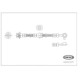 Stabdžių žarnelė CORTECO 49401971